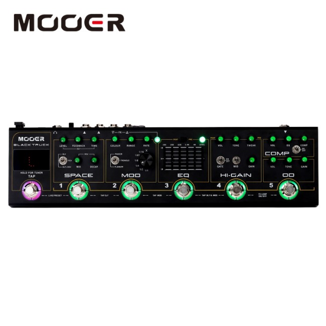 Mooer BLACK TRUCK Hi-Gain Hybrid Multi Effects Unit 멀티 이펙터 아답터 증정