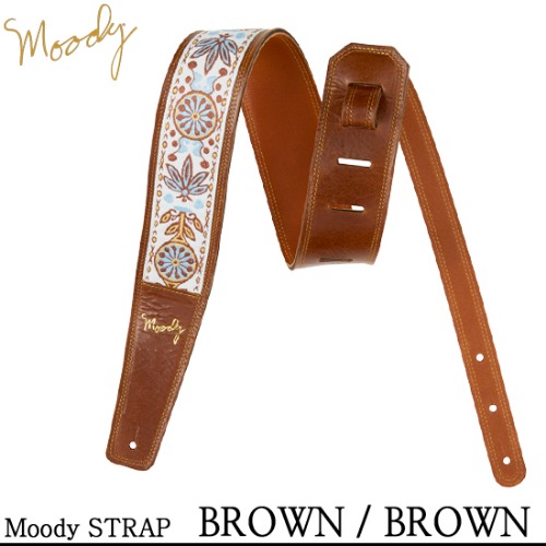 Moody Leather Hippie - 2.5&quot; - Std (Brown / Brown) - 무디 스트랩