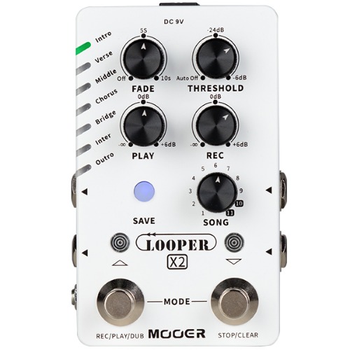 Mooer LOOPER X2 Stereo Looper Pedal / 무어오디오 스테레오 루퍼 페달