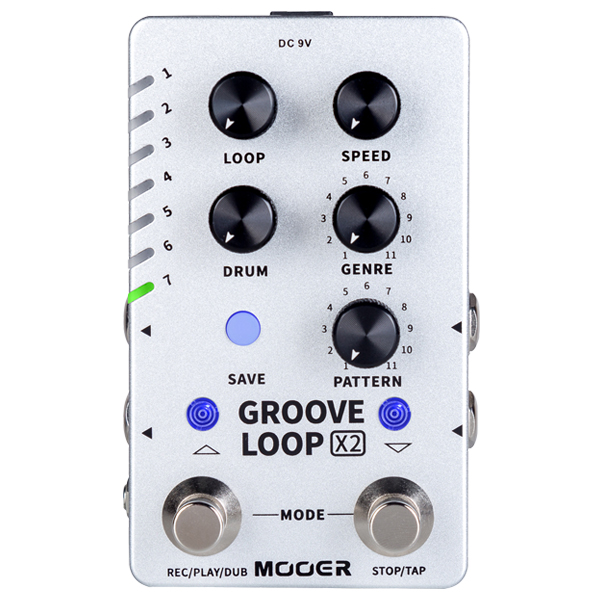 Mooer GROOVE LOOP X2 Stereo Drum Machine &amp; Looper Pedal / 무어오디오 드럼머쉰 &amp; 루퍼 페달