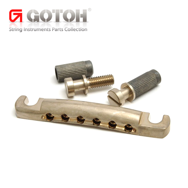 Gotoh GE101A RLC AN Relic Aluminum Stop Tailpiece, Aged Nickel