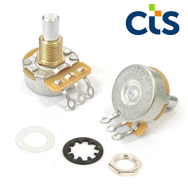CTS VT-A250K SOLID Audio/Solid Shaft/Vintage Torque Custom Potentiometer