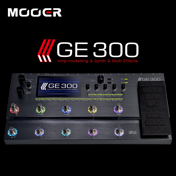 Mooer GE300 / 톤 캡쳐 사운드 프로파일링 멀티이펙터 (한글메뉴얼/어댑터포함)