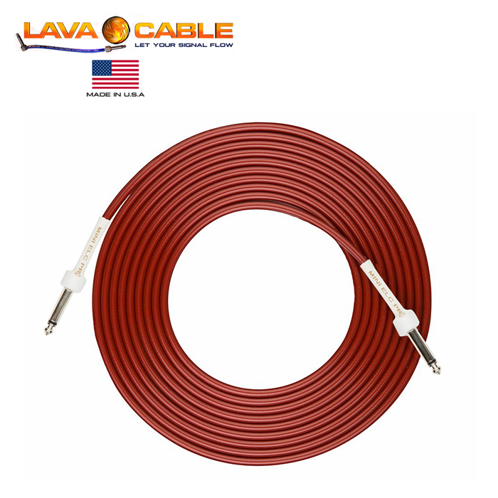 Lava Mini ELC PRO 15FT(4.5미터) Mini Soldered Plugs (Red) / 라바 기타,베이스 케이블 (4.5m)