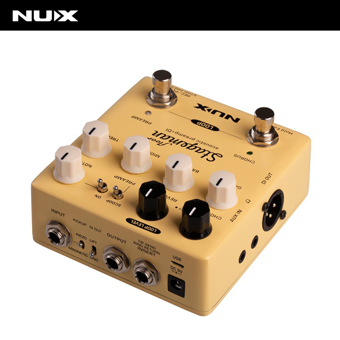 NUX Stageman Floor / 어쿠스틱 프리앰프 + DI + 루퍼 (NAP-5)