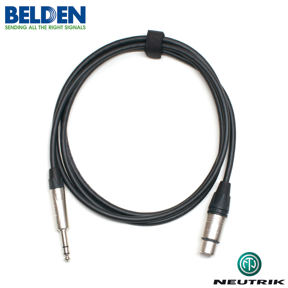 Belden BN-74FTRS05 벨덴 50974 고급형 오디오케이블 / 5미터, XLR(Female) - 6.3mm(TRS) 타입, NEUTRIK 커넥터