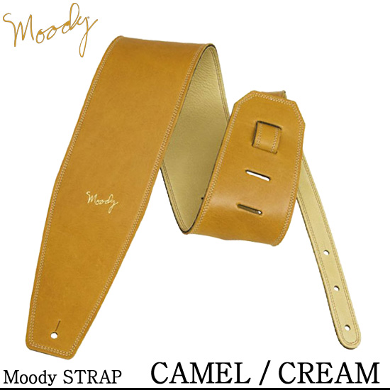 Moody Leather / Suede - 4.0&quot; - Std (Camel / Cream) - 무디 스트랩