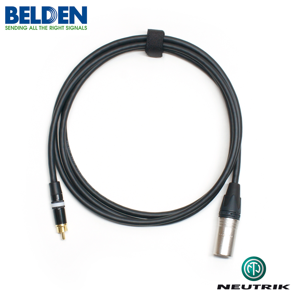 Belden BN-74RMW03 벨덴 50974 고급형 오디오케이블 / 3미터, RCA(plug) - XLR(Male) 타입, NEUTRIK, REAN 커넥터