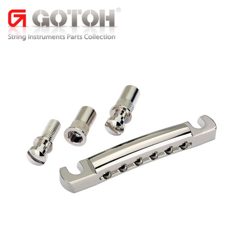 Gotoh GE101A-T N Aluminum Stop Tailpiece, Nickel