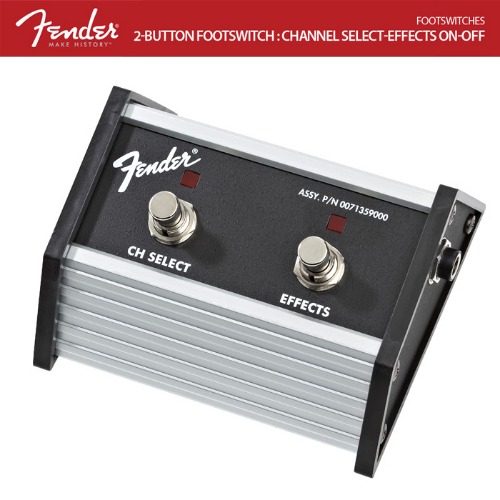 Fender 2-BUTTON FOOTSWITCH: CHANNEL SELECT-EFFECTS ON-OFF 펜더 풋스위치