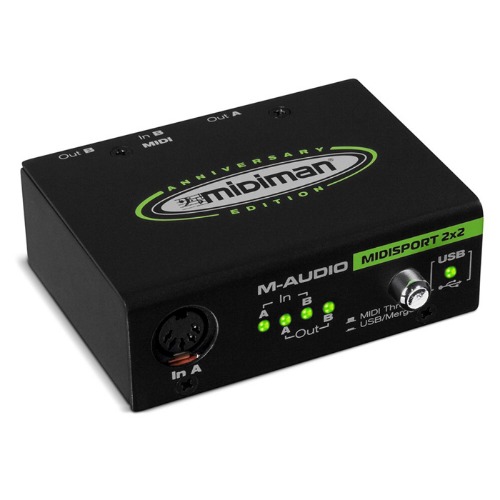 M-Audio MIDISPORT 2x2 엠오디오 미디스포트 / 2입력, 2출력 USB MIDI 인터페이스