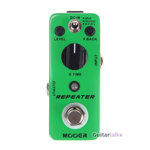 Mooer Repeater 3 Modes Digital Delay Pedal 무어 오디오 디지털 딜레이 기타이팩터