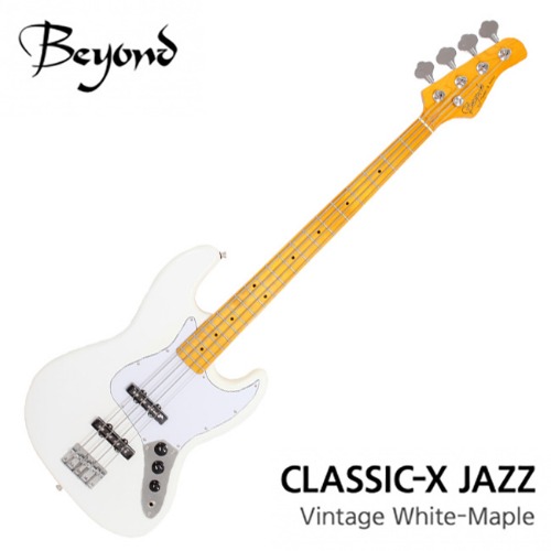 Beyond Classic X Jazz Vintage White (M) 비욘드 베이스기타 풀패키지