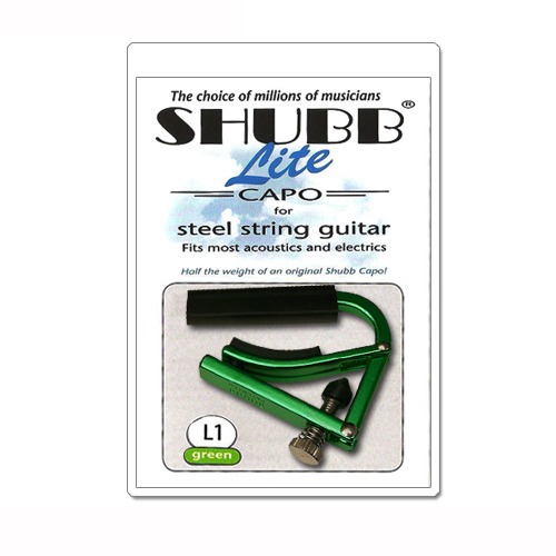 Shubb Steel L1 Green 셔브 카포 어쿠스틱 기타 카포