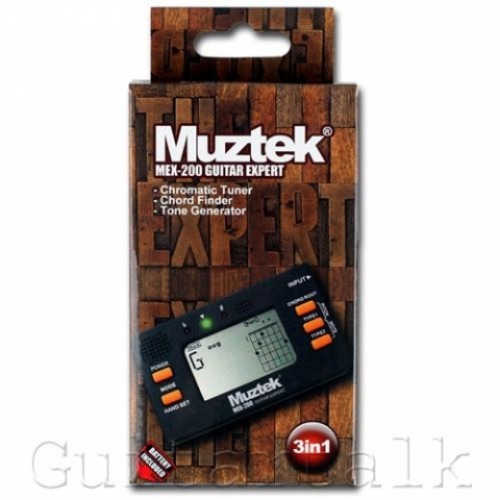 Muztek MEX-200/MEX200 기타코드사전 &amp; 크로메틱 튜너