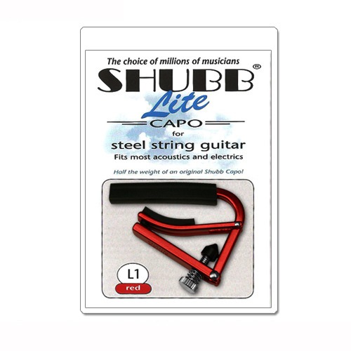 Shubb Steel L1 Red 셔브 카포 어쿠스틱 기타 카포