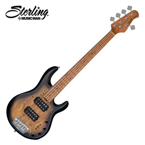 STERLING RAY35HHSM, NATURAL BURST SATIN 스털링 베이스 기타