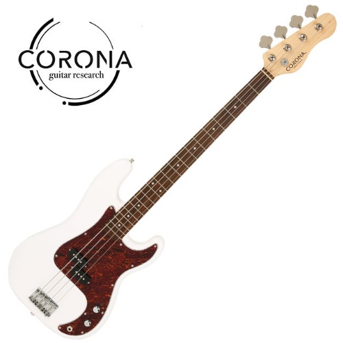 Corona Standard P-Bass 코로나 베이스기타 Olympic White (Laurel)