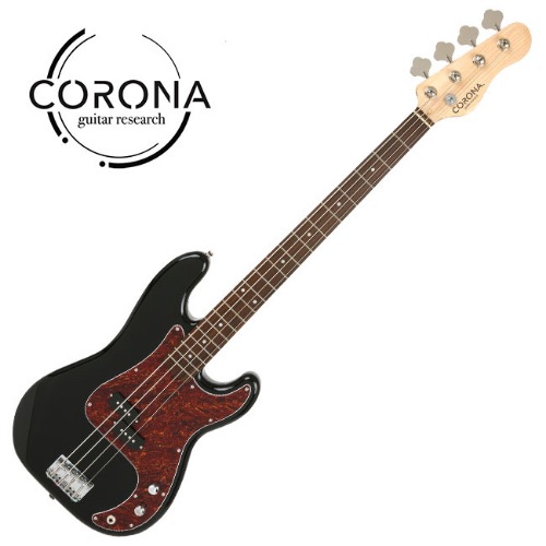 Corona Standard P-Bass 코로나 베이스기타 Black (Laurel)