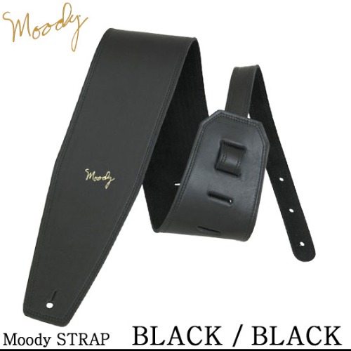 Moody Leather / Suede - 4.0&quot; - Std (Black / Black) - 무디 스트랩