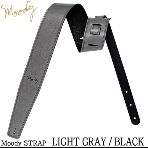 [Moody] Leather / Leather - 2.5&quot; - Std (Light Gray / Black) / 무디 스트랩
