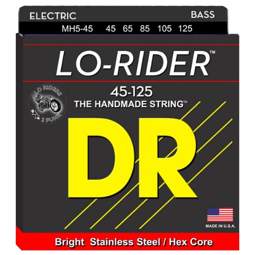 DR LO-RIDERS 45-125 Stainless steel/Hexa core 5 string