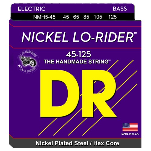 DR NI-RIDERS 45-125 Nickel plated/Hexa core 5 string