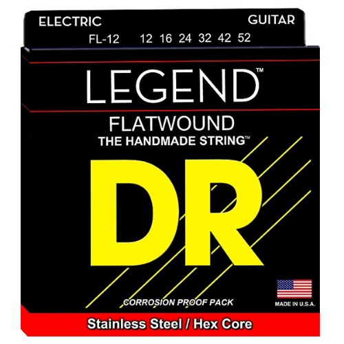 DR LEGEND 12-52 Flat wound guitar stirngs