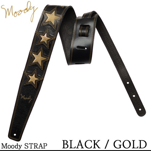 Moody Leather 6 Star - Std (Black / Gold) - 무디 스트랩