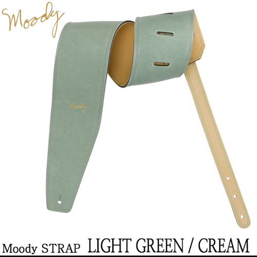 [Moody] Leather / Leather - 4.0인치 - Std (Light Green / Cream)