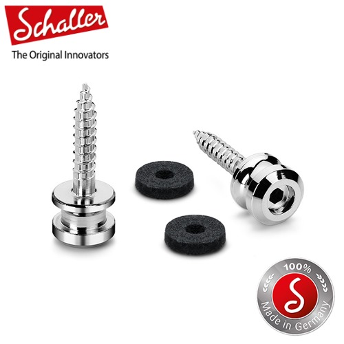 Schaller Strap Buttons for S-Locks M Size Chrome Finish