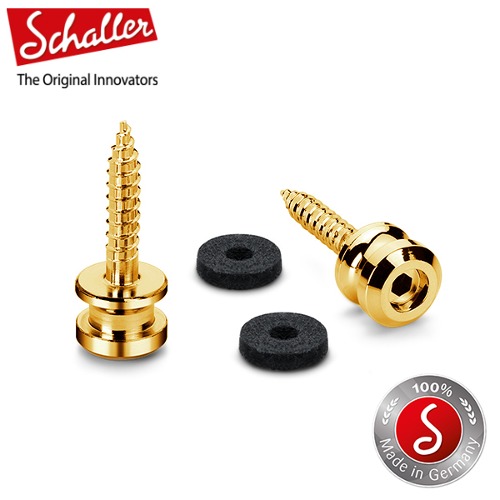Schaller Strap Buttons for S-Locks M Size Gold Finish