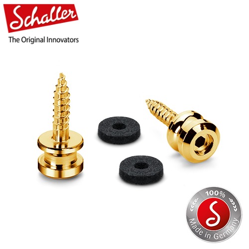 Schaller Strap Buttons for S-Locks S-Size Gold Finish