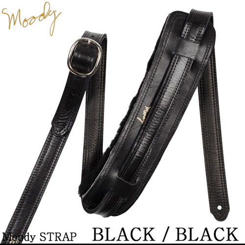 Moody Leather / Sheepskin - Vintage - Std (Black / Black) - 무디 스트랩