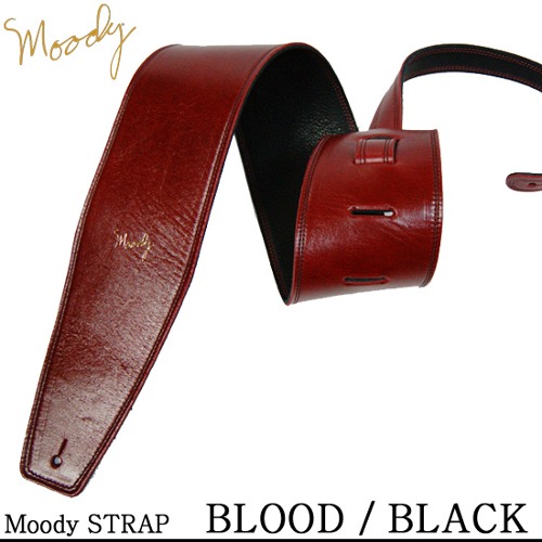 Moody Leather / Leather - 4.0&quot; - Std (Blodd / Black) - 무디 스트랩