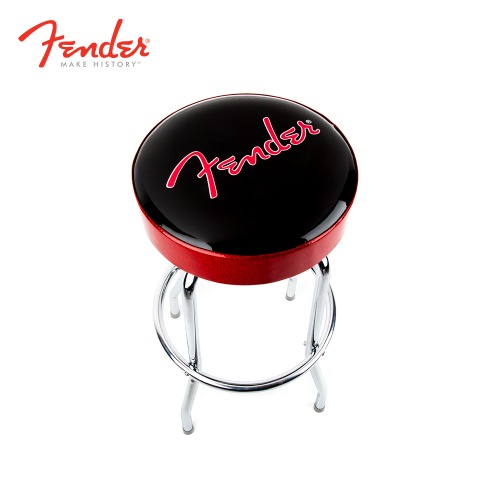 Fender Barstool 의자 RED SPARKLE LOGO BK,RED/CH,24&quot;