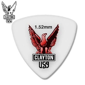 Clayton RT152/12 Acetal Round Triangle 1.52mm 12 pack 피크