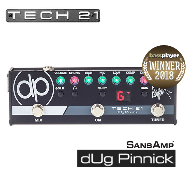 Tech21 - dUg Pinnick SansAmp (DP-3X) / 더그 피닉 산스앰프 - 어댑터 포함 (9V 300mA)