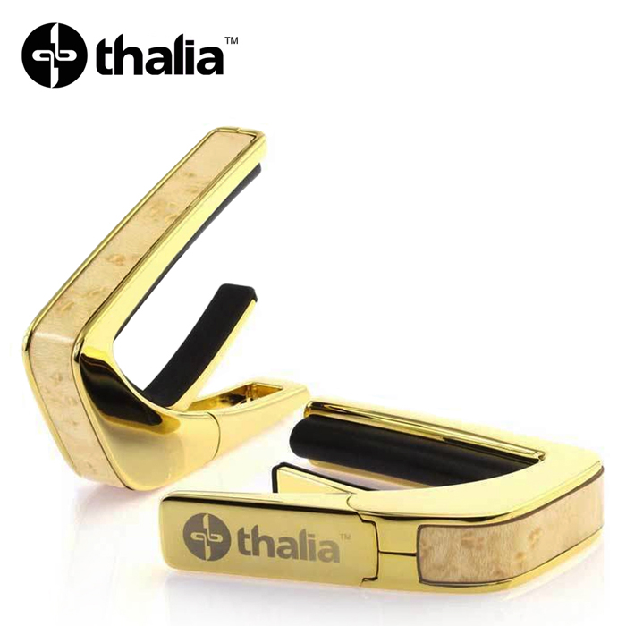 Thalia G200-BM 카포 Capo with Birdseye Maple Inlay / 24k Gold
