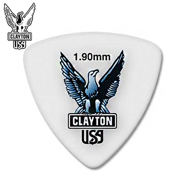 Clayton RT190/12 Acetal Round Triangle 1.90mm 12 pack 피크