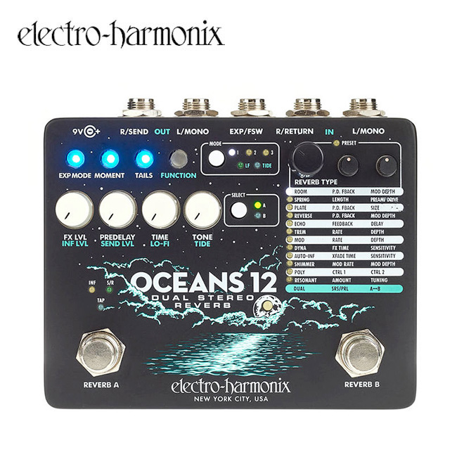 Electro Harmonix - Oceans 12 / 듀얼 스테레오 리버브