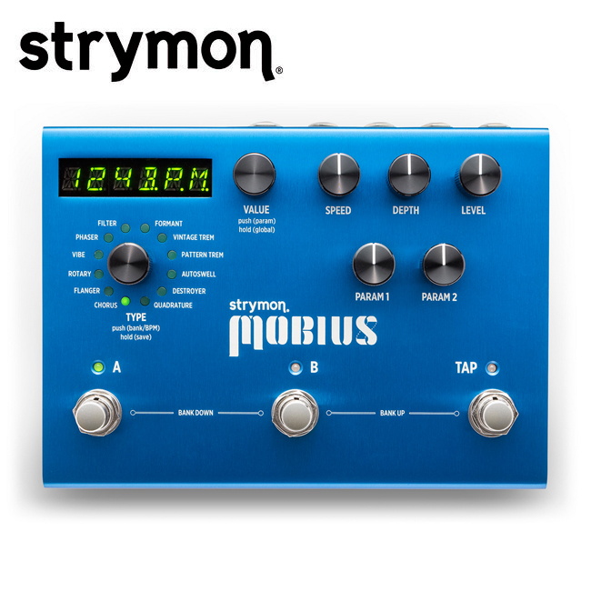 Strymon Mobius mod Machine / 스트라이몬 모비우스 /12종 멀티 모듈레이션 기타이팩터