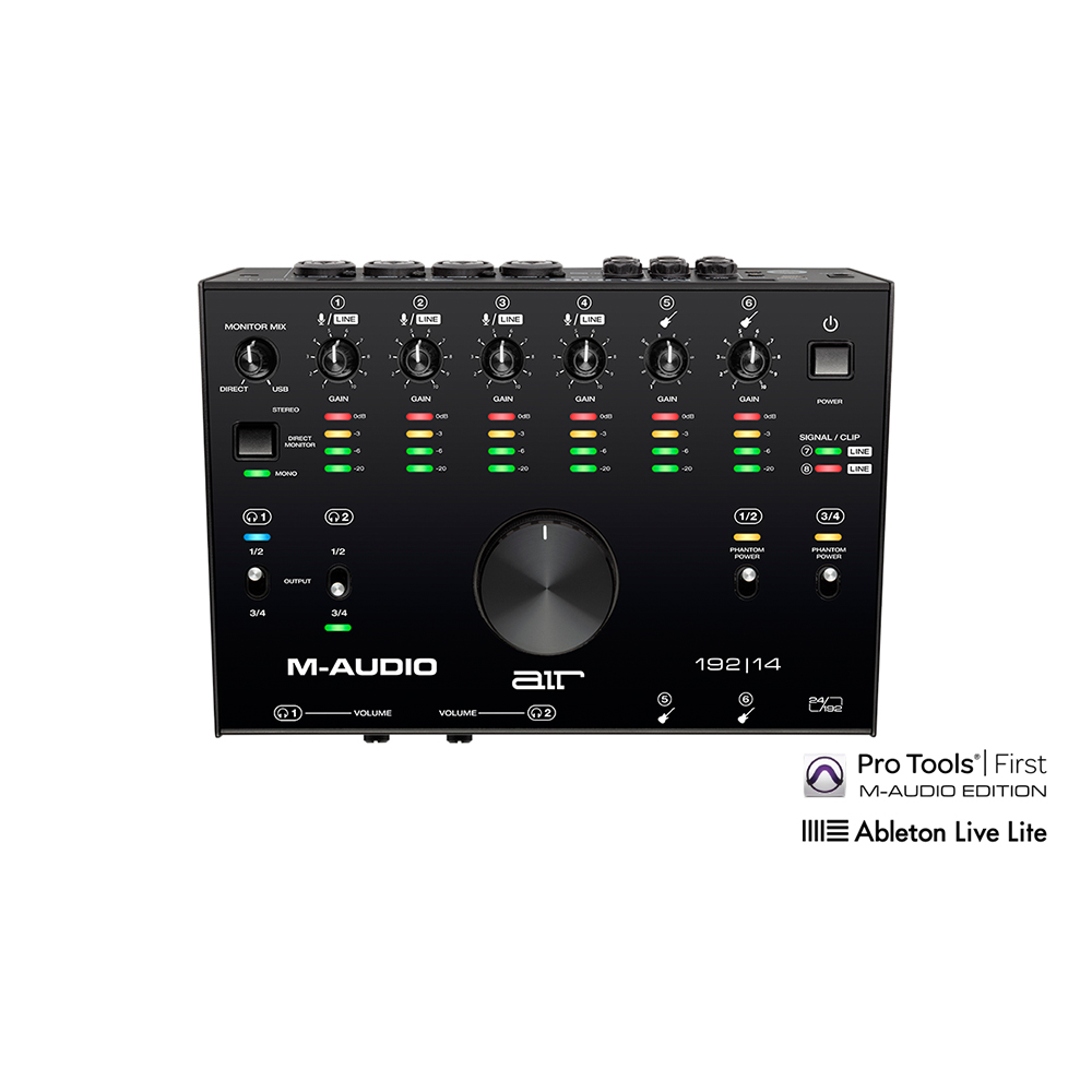 M-Audio AIR 192|14 USB Audio Interface / 8-In/4-Out Audio MIDI Interface