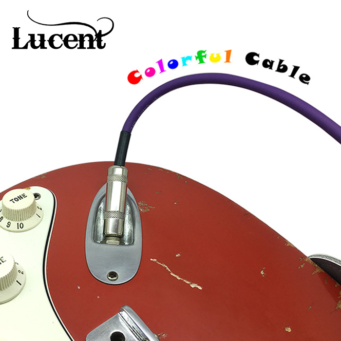 [루센트 케이블 1+1] Lucent Color Series 기타&amp;베이스 케이블 PURPLE - 3m