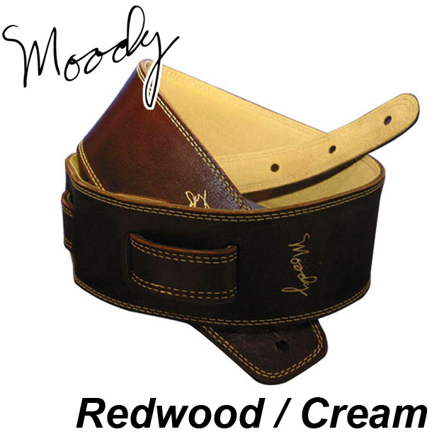 Moody Leather / Leather - 2.5&quot; - Std (Redwood / Cream)