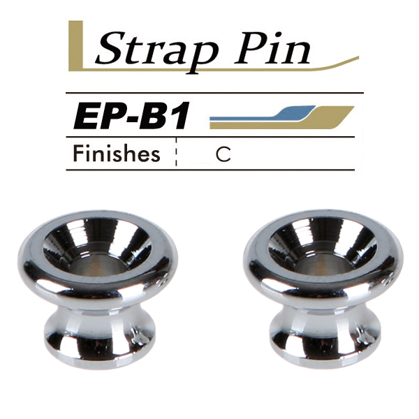 Gotoh EP-B1 CR Strap Pin,2pcs/set 크롬 스트랩핀