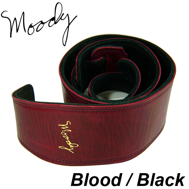 Moody Leather / Leather - 2.5&quot; - Long (Blood / Black)
