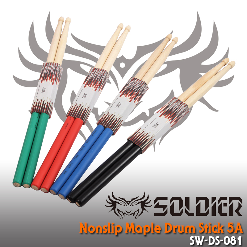 Soldier Non Slip Drum Stick 5A Maple (미끄럼 방지,메이플,5A드럼스틱) /SW-DS-081