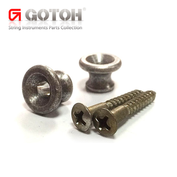 Gotoh EP-A1 RLC Relic Strap Pin,2pcs/set Aged Solid Aluminum 스트랩핀