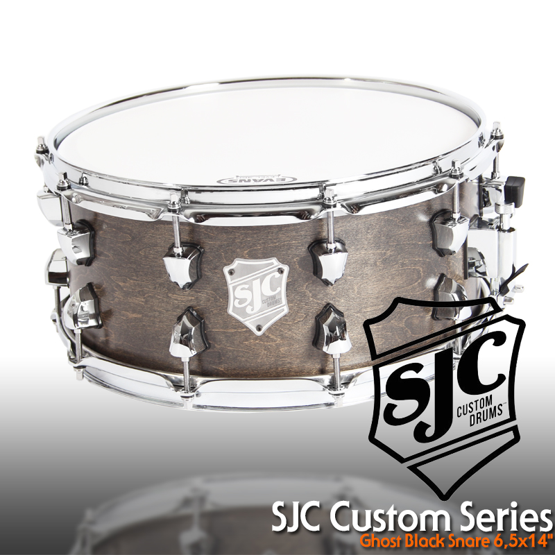 SJC Custom Snare &quot;Ghost Black Snare&quot; 14x6.5&quot;